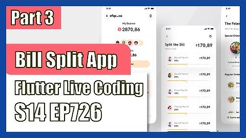 [Flutter] Flutter Live Coding EP726 (Bill Split App Part 3)