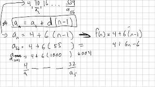 2 3 explicit formula for an arithmetic sequence