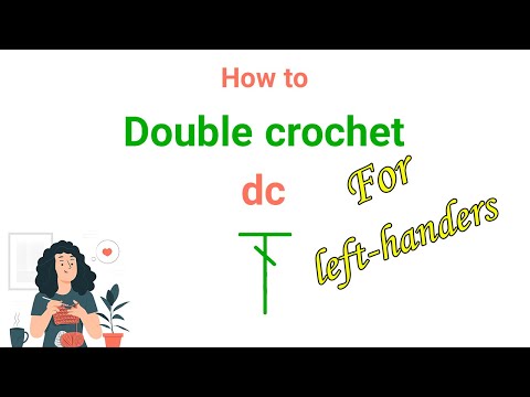 🧶 How to Crochet the Double Crochet Stitch for Left-Handed Beginners | Step-by-Step Tutorial ✨