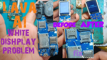 Lava A1 s A1 josh white dishplay problem solution 💯 | #lava #whitedisplay #ytstudio