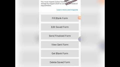 How to fill questionnaire using ODK app in smartphone