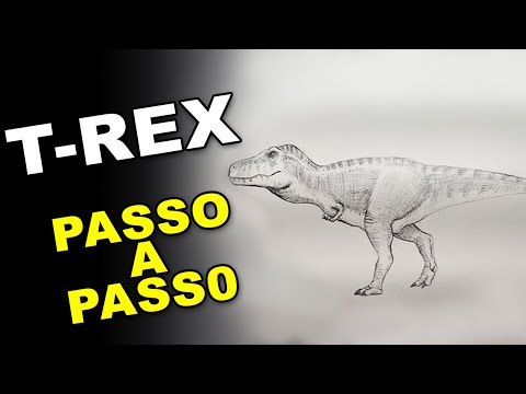 Como Desenhar Um Tiranossauro Rex 🦖 Desenho Tiranossauro Rex
