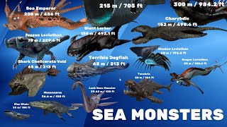COMPARISON of SEA MONSTERS | REAL SIZE | Bloop VS El Gran Maja VS Julia