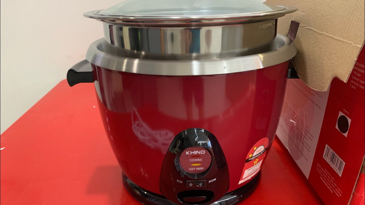 Unboxing Khind stainless steel rice cooker 开箱Khind 不锈钢电饭锅 YouTube