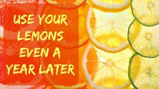 A quick tip on how to store your lemons, limes, grapefruit and oranges
after cutting, in freezer, so you can enjoy them longer.1. cut the
limes,...