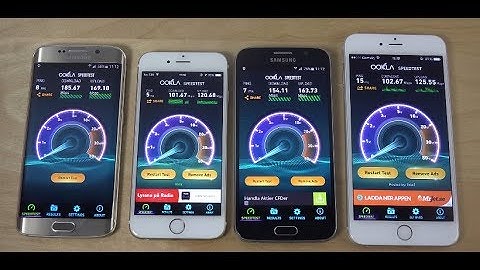 iPhone 6S Plus Internet Speed Test 2018