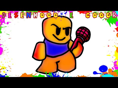 Como Desenhar PERSONAGEM ROBLOX FÁCIL | ROBLOX | Desenho para Colorir e Imprimir | Desenhooo e Cooor