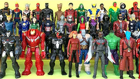 Todos 40 Figuras de Acción Marvel Avengers Infinity War, Avengers Endgame, Hombre Aranã, Thor