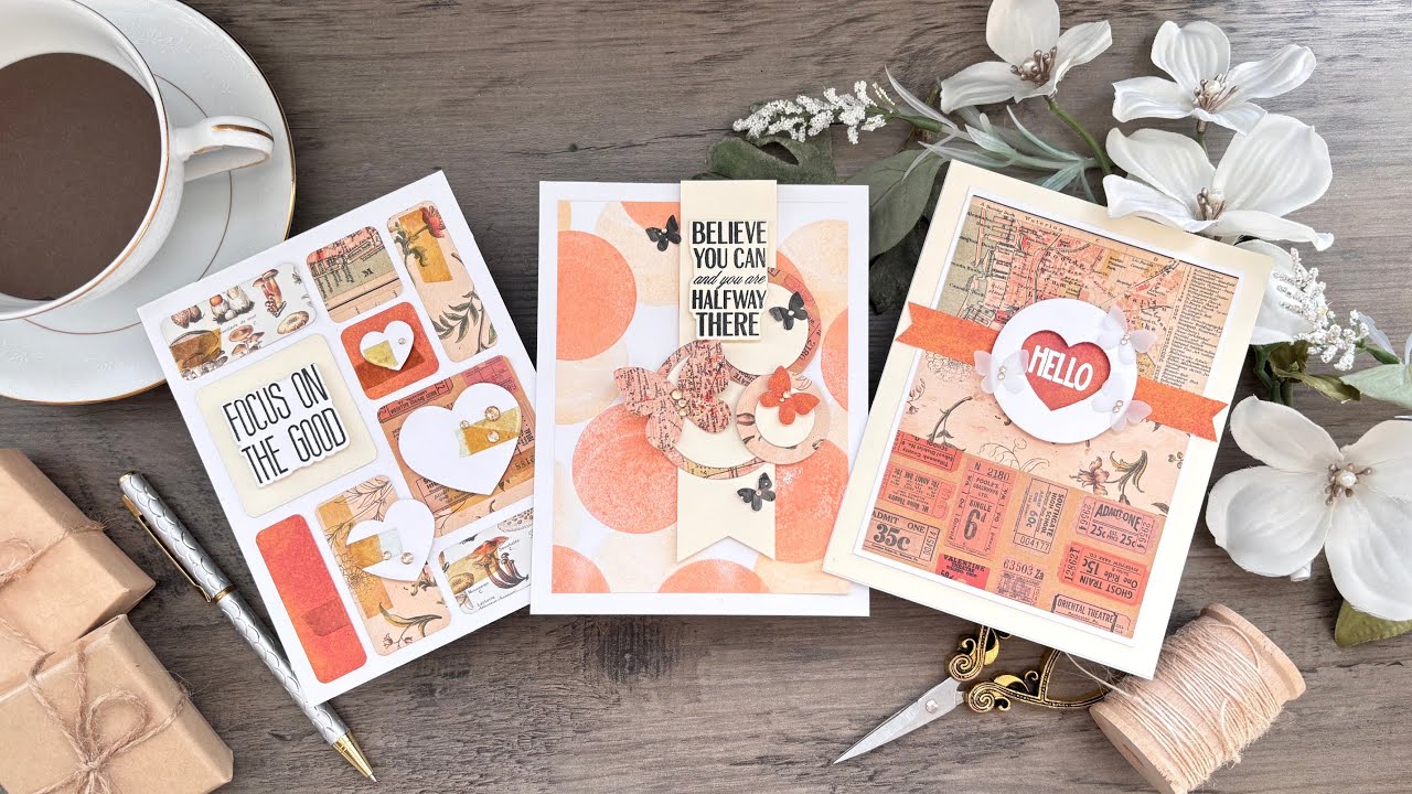 3 Creative Layouts - 1 8x8 Sheet of Patterned Paper | Simon Says Stamp February 2026 Card Kit