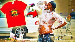 GUCCI SHIRT BAIT PRANK!!