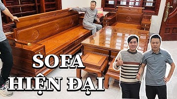 Mẫu Sofa gỗ Hương kiểuTrung Quốc bàn giao cho gia đình Bác Bình tại Từ Sơn - Bắc Ninh