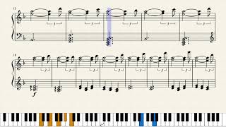 Video thumbnail of "The necklace by Henry Jackman - The man in the high castle OST (piano sheet)"