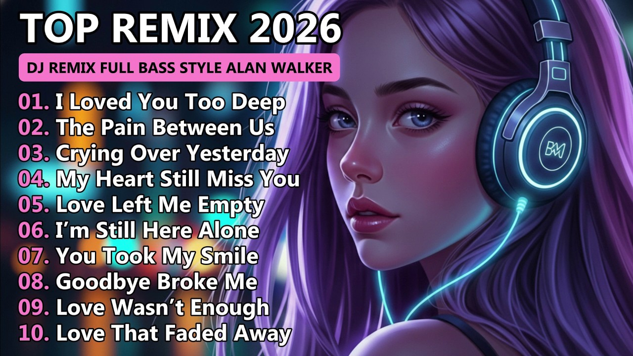 🎧 Alan Walker Style X Remix 2026 – Full Bass Emotional EDM Mix | 💔 Sad Love Songs Playlist