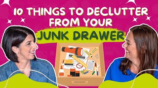 10 things to declutter from your junk drawer | 345 #junkdrawer #declutteryourlife #clutterfree