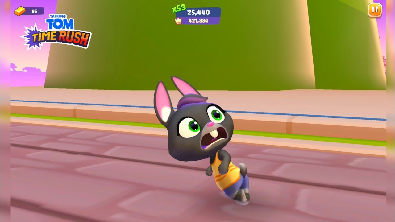 Talking Tom Time Rush Becca Chase with Volcano Android iOS Gameplay ...
