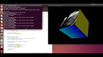 rotating opengl cube with one picture on one face