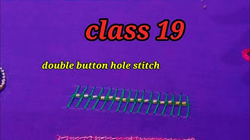 Aari class 19||Double button hole stitch for beginners in Telugu#aariwork #maggamwork#handwork