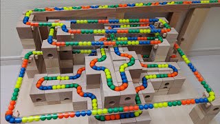 Marble Run ASMR ☆ Cuboro + Transparent pipe + Bornelund + HABA