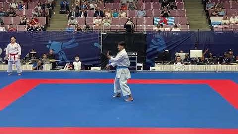 Damián Quintero (Spain). Silver Medal. Kata Suparimpei. World Games Birmingham 2022.
