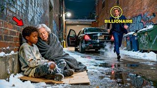 Homeless Boy Shelters a Lost Old Woman, Until Her Billionaire Son Arrives and Everything Changes