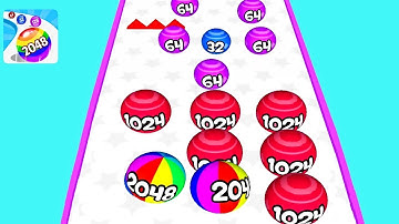 Ball Game Fun Race Run 2048 3D ! Ball Run Game Levels (1-10) Android Gameplay