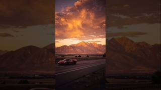 Atardecer en la carretera #cars #drive #paisajes #video4k