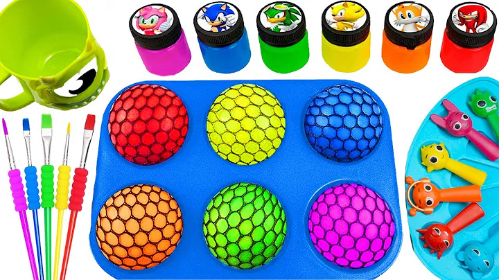 Satisfying Video l DIY How To Make Crazy Rainbow from Slime Pie ASMR & Bright Ice Colors Disney