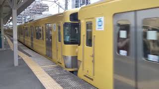 西武鉄道新宿線新2000系2085F+2459F準急（各停）新所沢行き花小金井駅発車