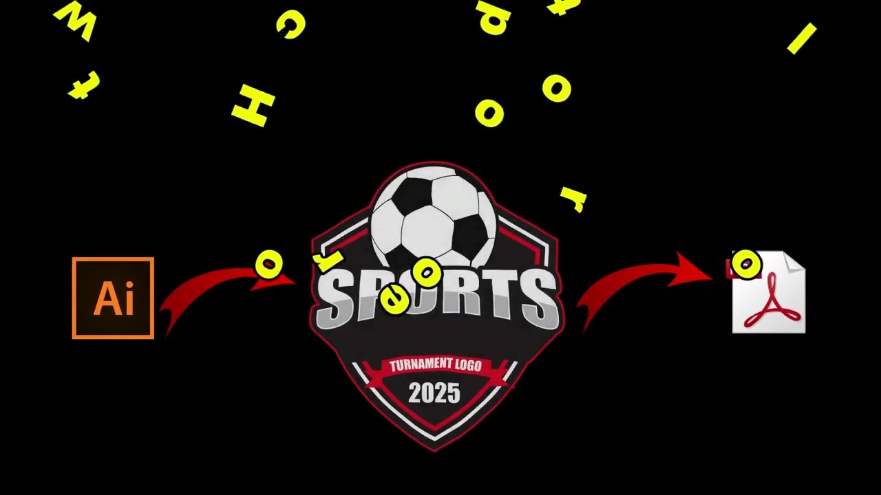 How to Make a Professional Sports Logo in Adobe Illustrator | Sports Logo Design Tutorial 2025