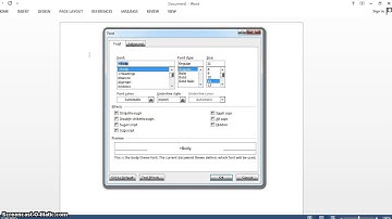 Microsoft Word 2013- How to Change the Default Font &  Size