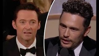Golden Globes 2018: Hugh Jackman has VERY awkward reaction after losing to James Franco