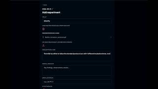 LabMemo Tutorial: Creating your first project and experiment