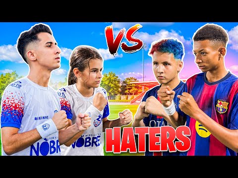 RIKINHO AND LUANA PLAYED 2v2 AGAINST HATERS