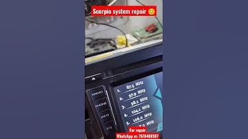 Scorpio music system repair 😊 | Scorpio system not working #carstereo #carset #scorpio