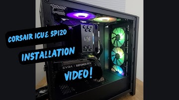 *UPDATE VIDEO* INSTALLING CORSAIR iCUE SP120 RGB ELITE SP120mm Fan Kit with iCUE Lighting Node CORE