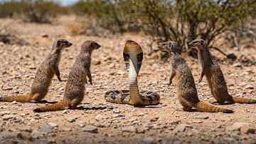 Unbelievable Standoff: Mongooses Team Up Against Cobra!