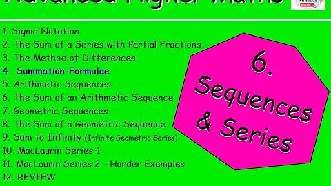 6.4 Sequences & Series 4: Summation Formulae – Advanced Higher Maths Lessons @MrThomasMaths