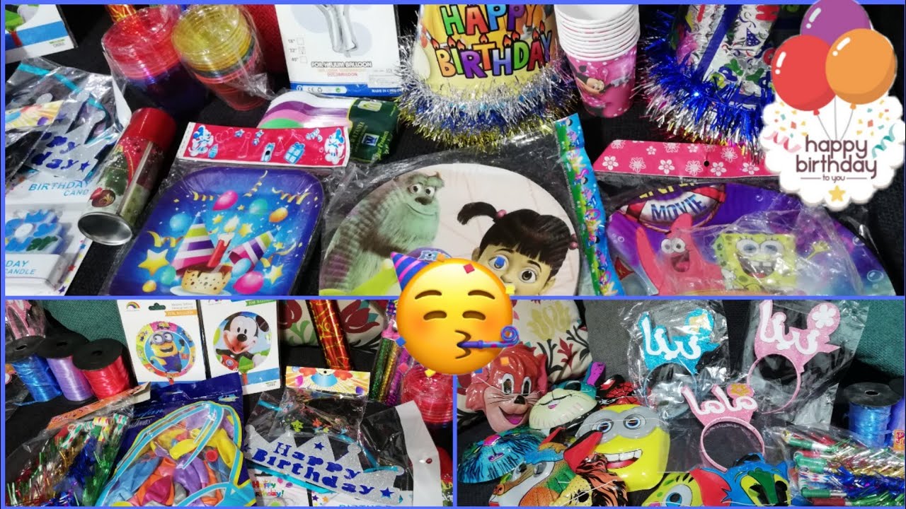 مشتريات زينة حفلة عيد ميلاد يويو بالأسعار🎉//و ازاي تحضري للعيد ميلاد بأقل تكاليف 🎈🎁🎂