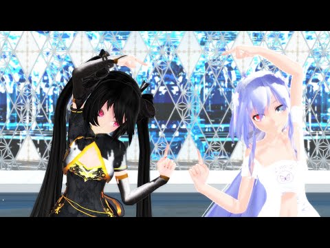 【MMD】Tda式改変 ハク X Tda式  ミク「チューリングラブ」