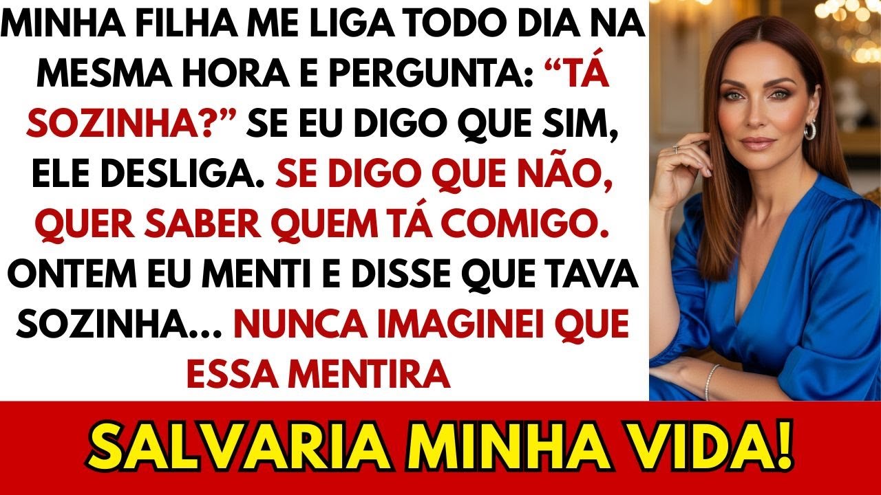 Minha filha me liga toda noite pra saber se estou sozinha. Ontem menti — e isso salvou minha vida!