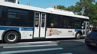 Grand ave Depot Orion VII NG #4443 on the Q59 Bus at metropolitan ave