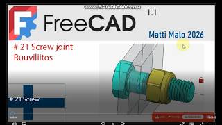 FreeCad # 21 Screw
