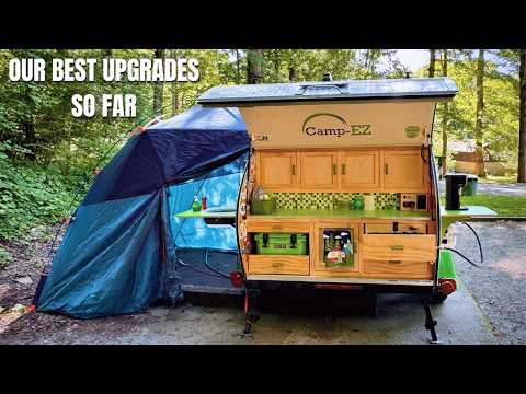 Kelty Highroads Overlanding Shelter + Sink Upgrade Totally Transformed Our Teardrop Camper
