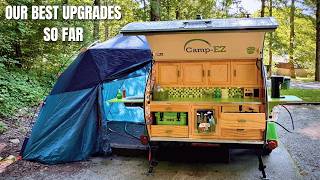 Kelty Highroads Overlanding Shelter + Sink Upgrade Totally Transformed Our Teardrop Camper