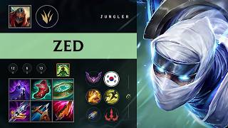 Zed Jungle vs Zyra - KR Master Patch 26.09