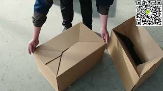 Semi Automatic Corrugated Carton Folding Gluing Machine / Corrugated Box Folder Gluer