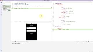 Python 24.3 Application5 Build mobileapp by python - Creating a Login Page (Frontend)