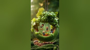 "Whimsical Grapes Valley 🍇 | Dreamy AI Fantasy Landscape in 15 Seconds!"