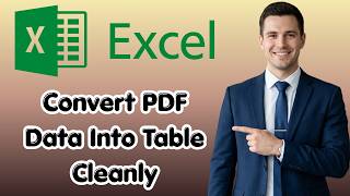 How to Convert PDF Data Into an Excel Table Cleanly (New Update)