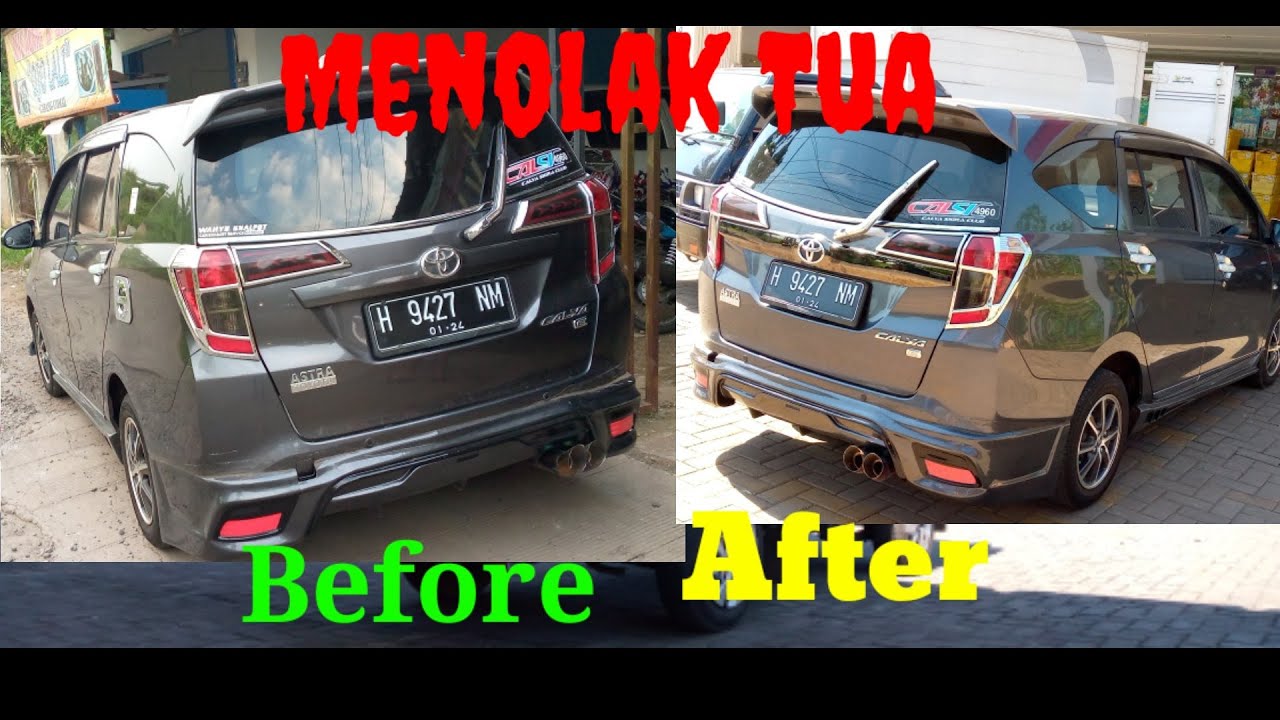 Upgrade Trunklid Bagasi Belakang Calya Sigra old ke New Facelift